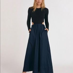 Something Navy cutout dress